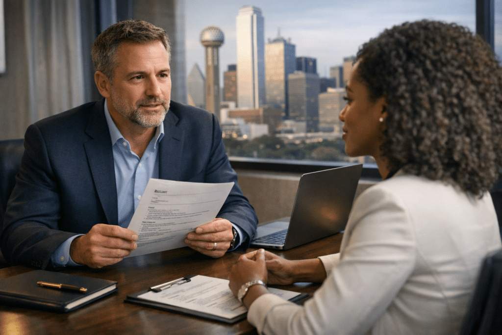 Software sales recruiter in Dallas